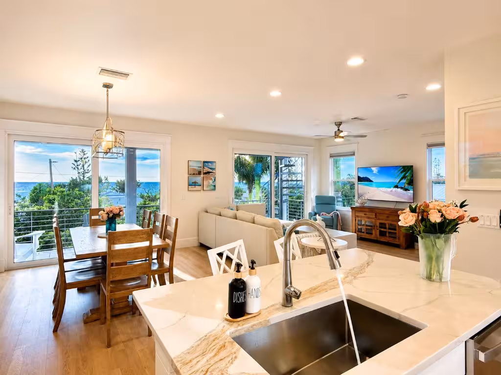 Kitchen and dining area at Shore to Please